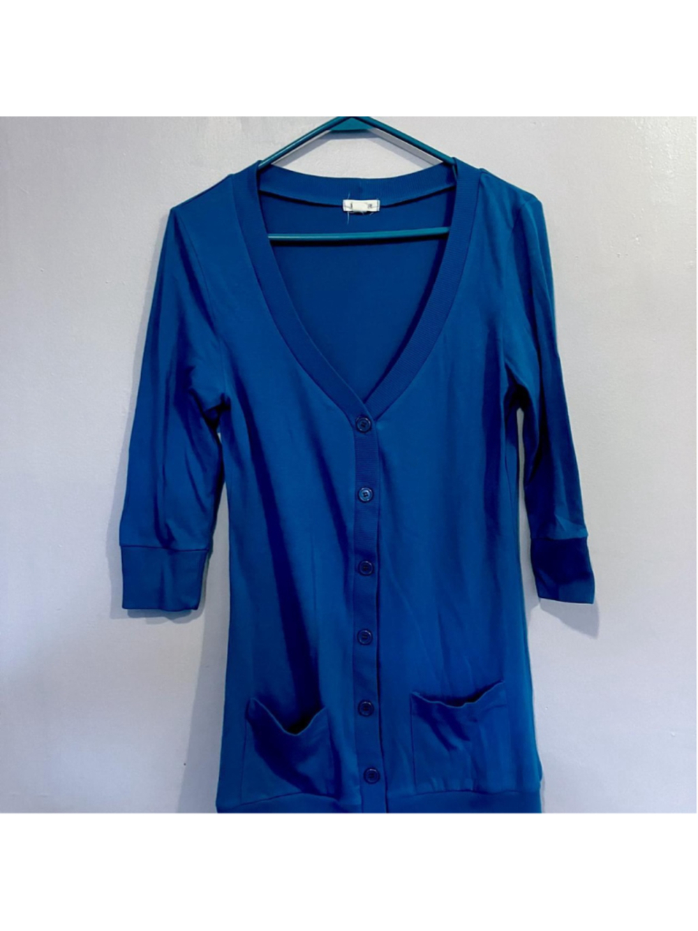 Y2K Love Culture Cobalt Blue Cardigan (Small)